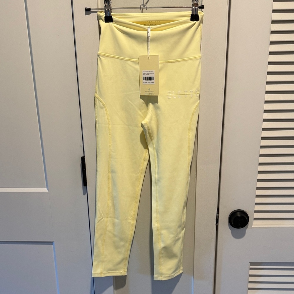 Hello Molly Soft Yellow Leggings
